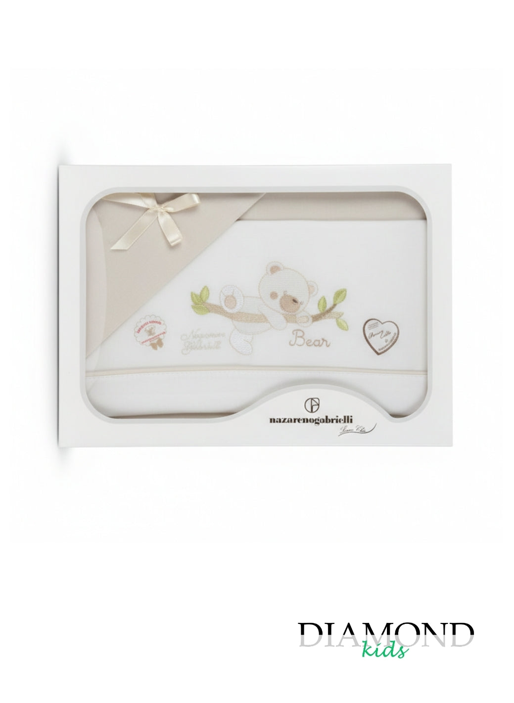 Set lenzuola culla Nazareno Gabrielli Bear beige
