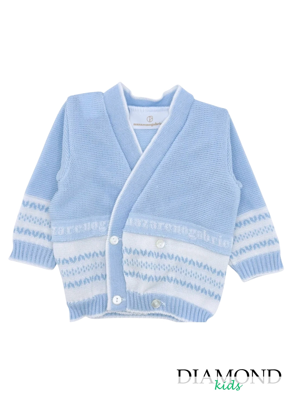 Cardigan Neonato Nazareno Gabrielli  azzurro