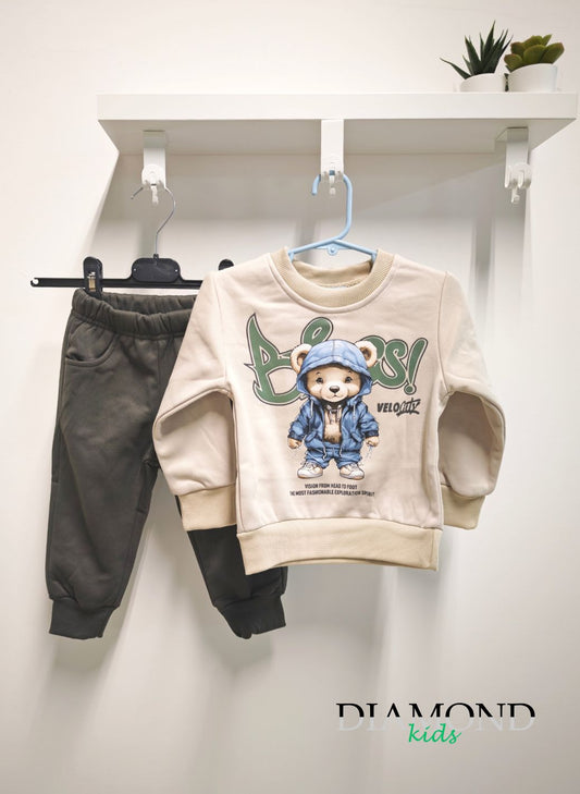 Completo Bambino Bear beige
