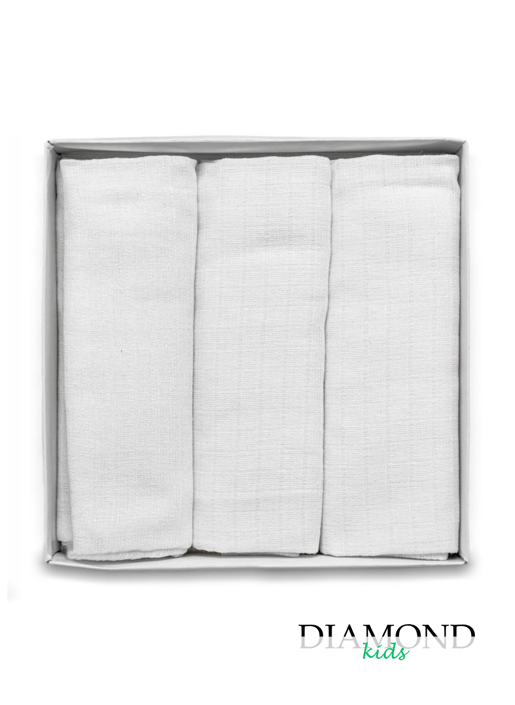 Set Mussole Neonato Batuffolini bianche