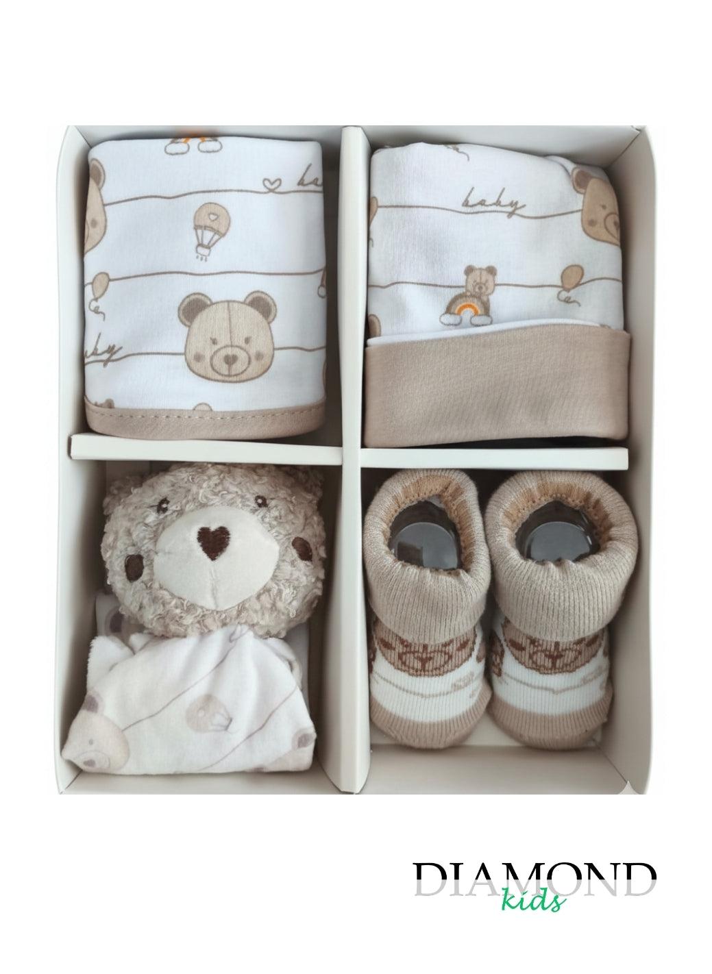Set regalo Irge Neonato Orsetto beige