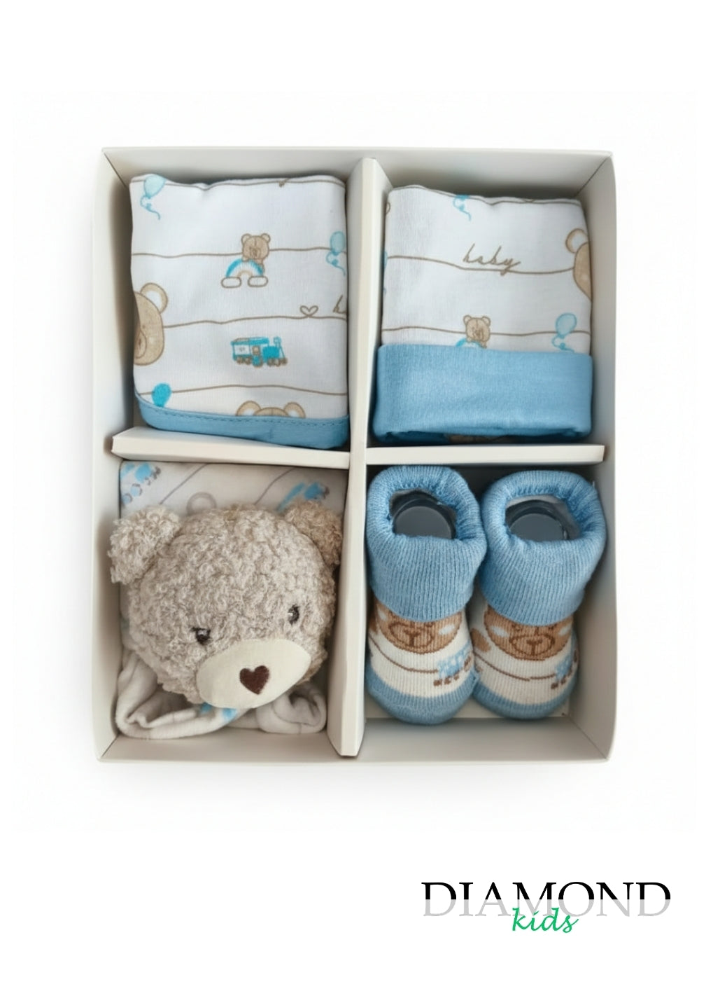 Set regalo Irge Neonato Orsetto celeste