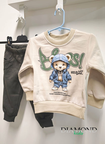 Completo Bambino Bear beige