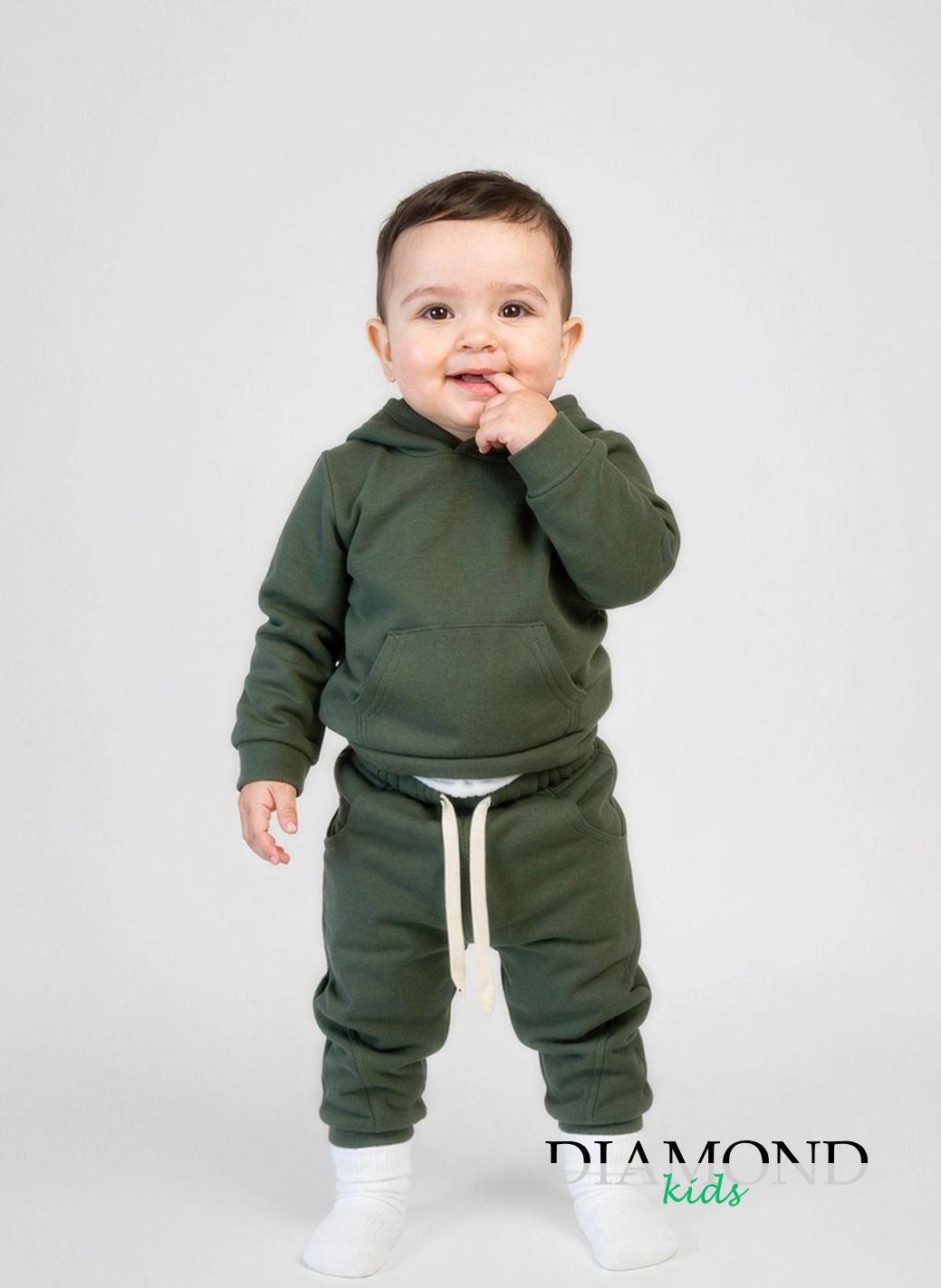 Completo Neonato tuta verde