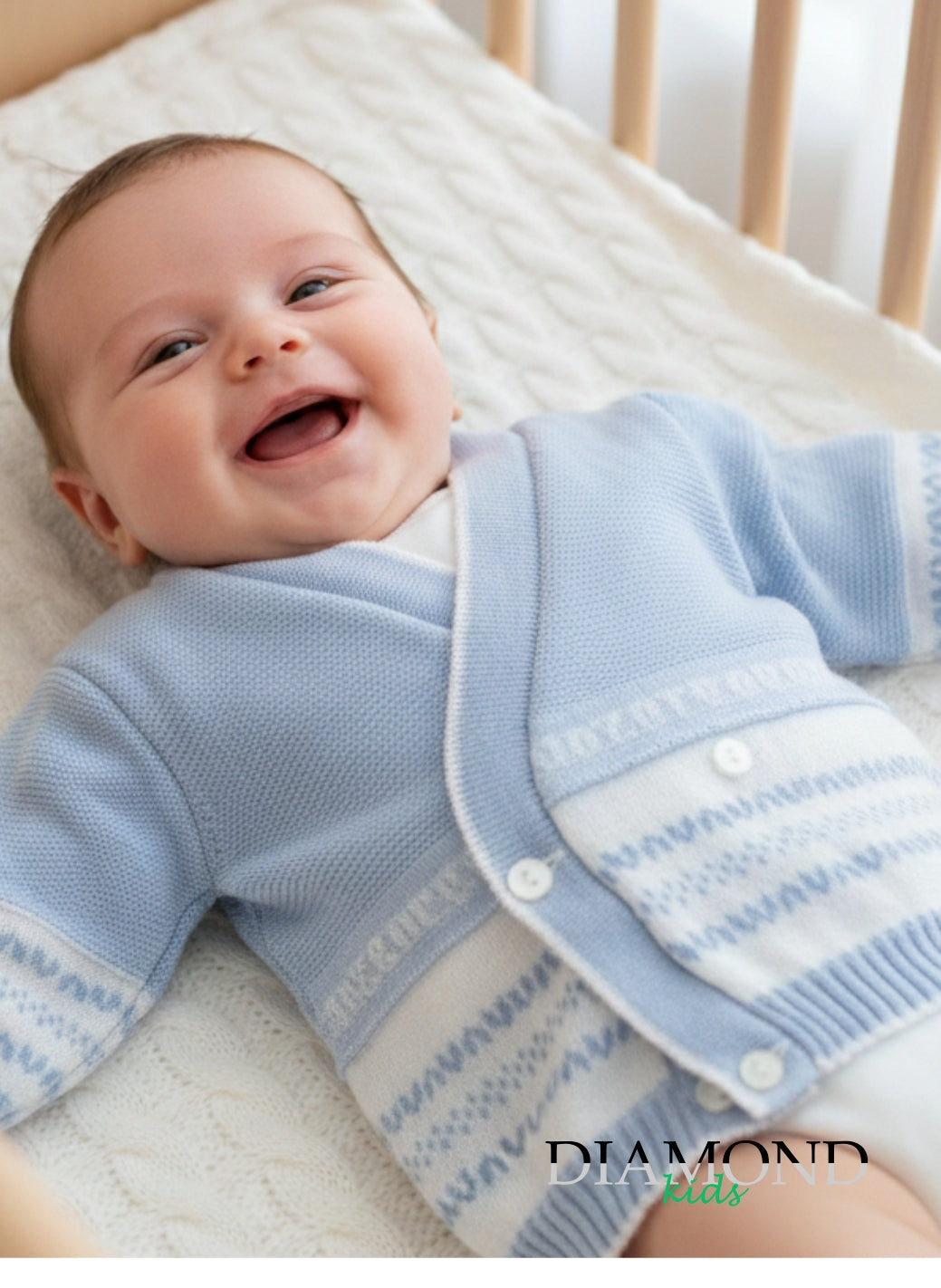 Cardigan Neonato Nazareno Gabrielli  azzurro