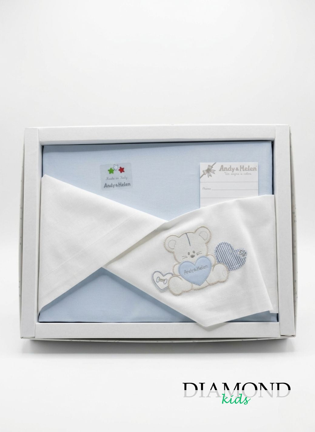 Lenzuolino Evolutivo Neonata orsetto celeste