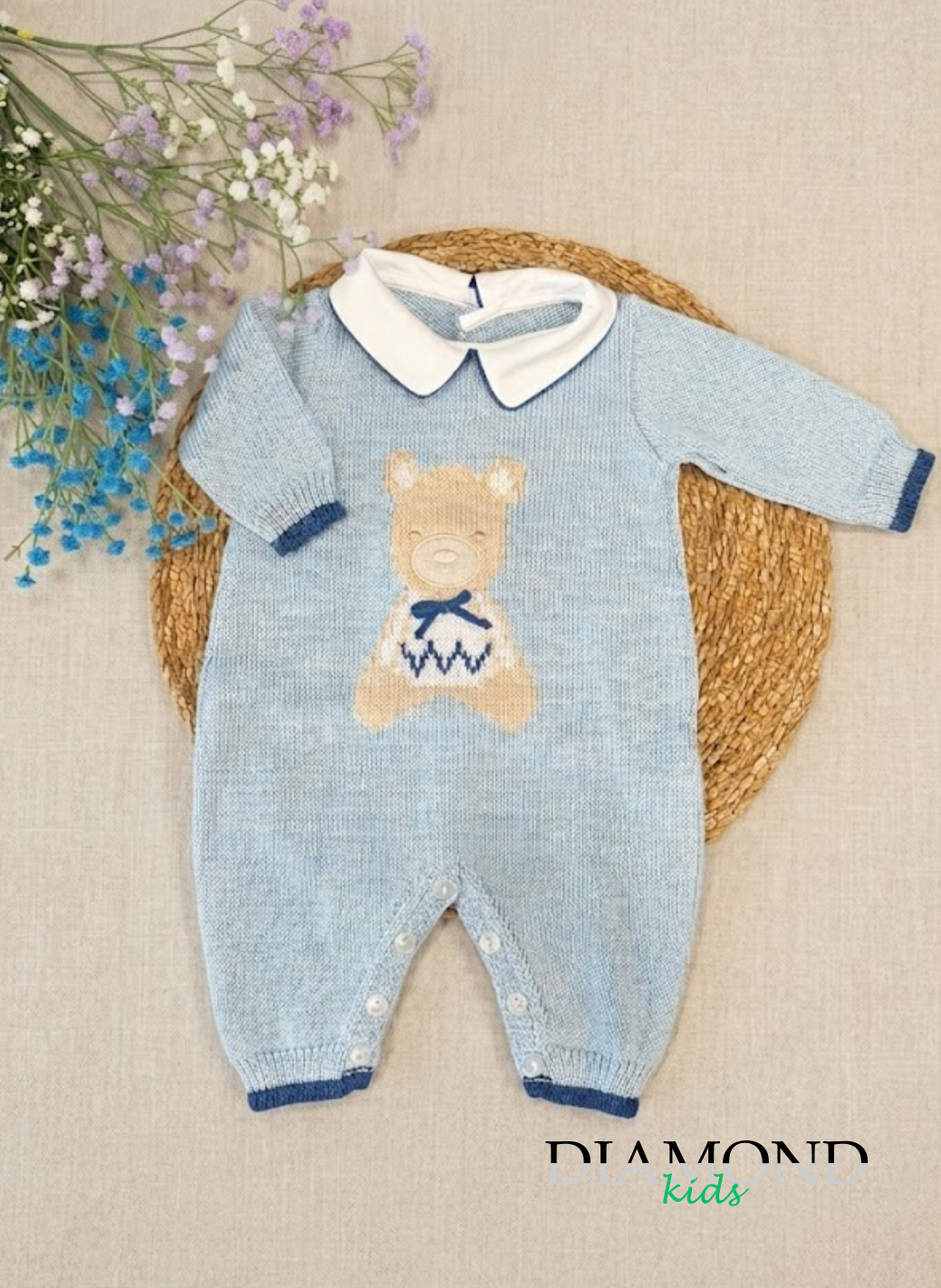 Tutina Neonato orsetto celeste