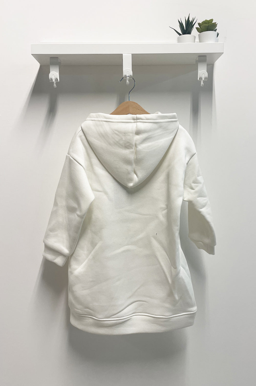 Girl's Dress Santa Claus White Sweatshirt