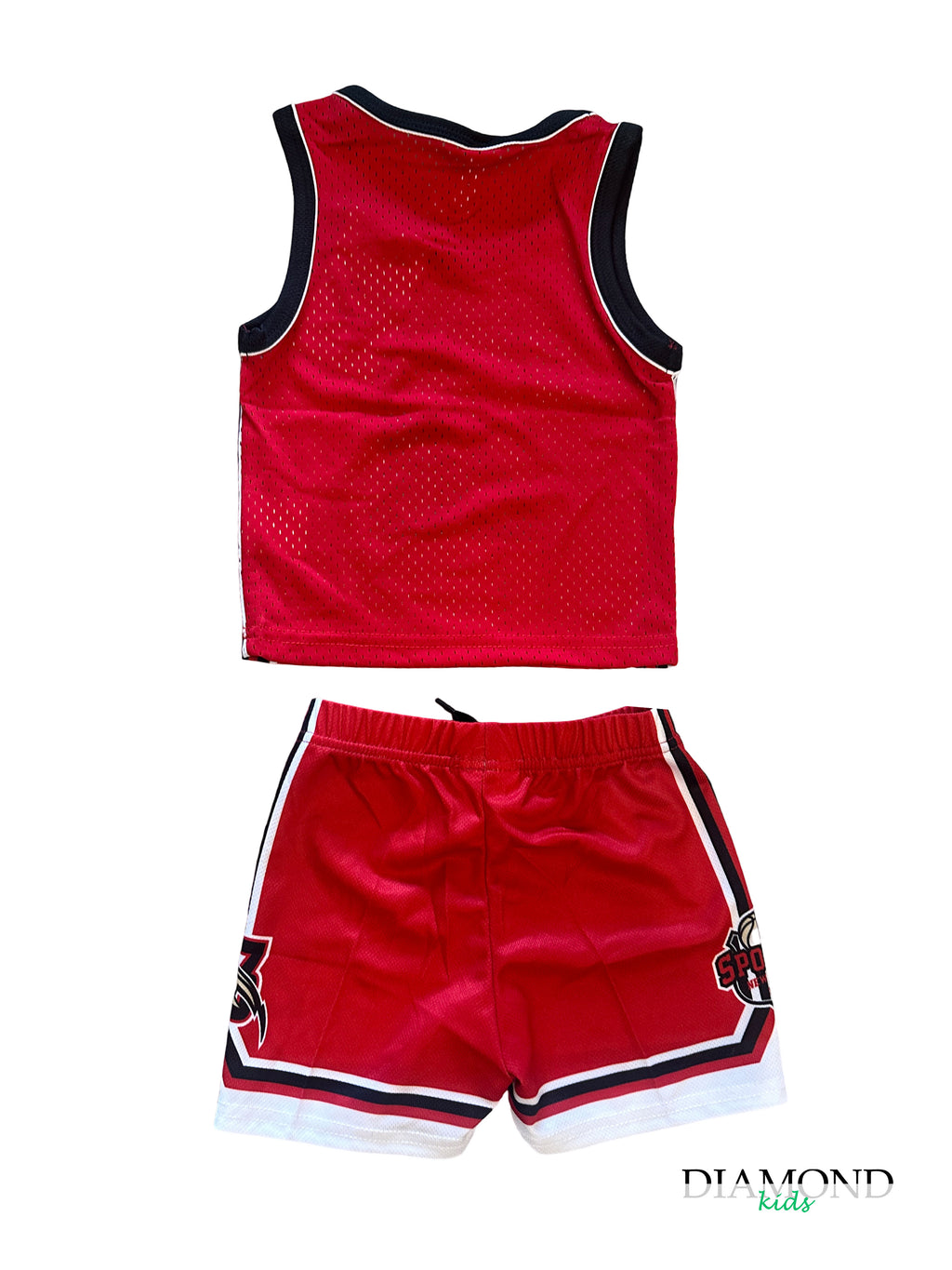 Completo Bambino Basket  rosso