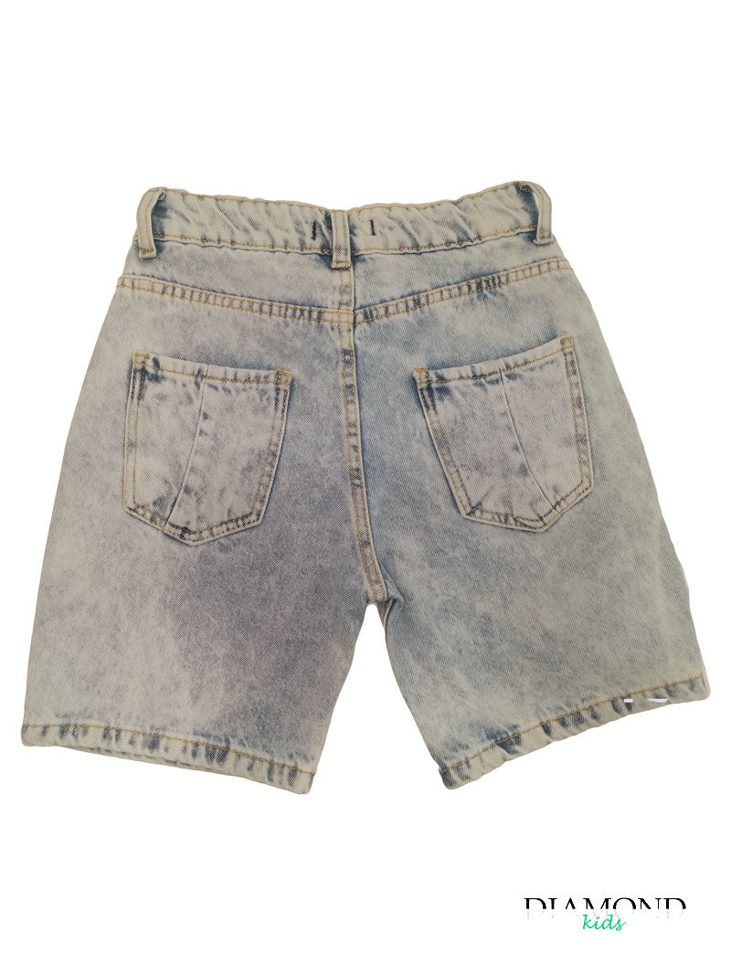 Bermuda Bambino Victor G denim sfumato