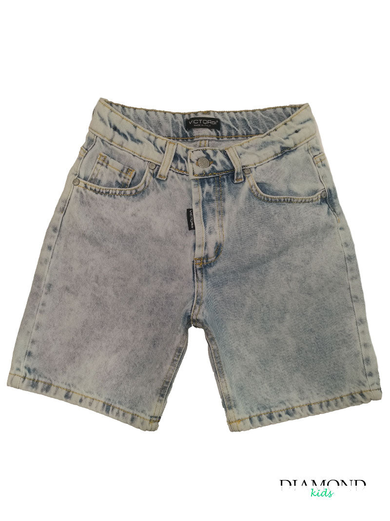 Bermuda Bambino Victor G denim sfumato