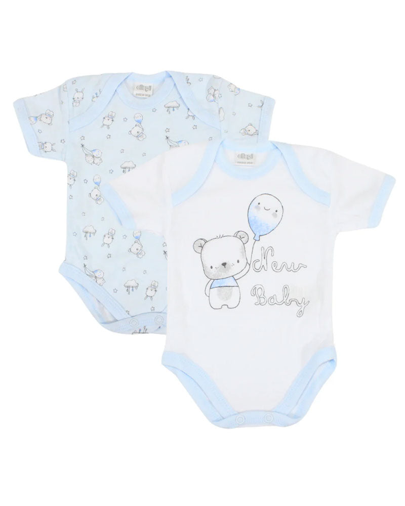 Body Neonato Balloon azzurri