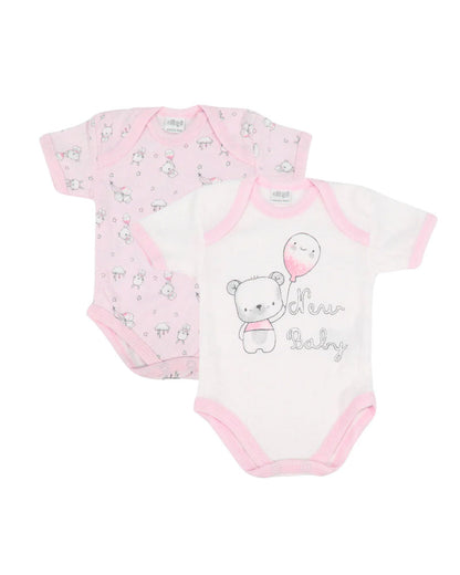 Body Neonato Balloon rosa