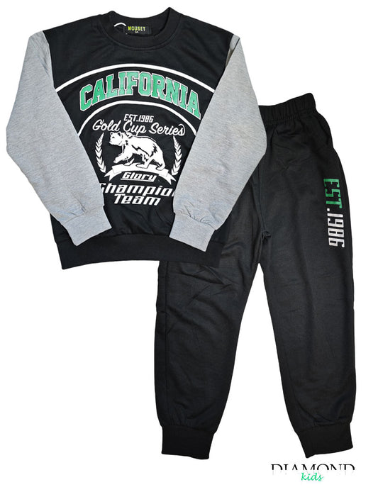 Completo Bambino tuta California nero