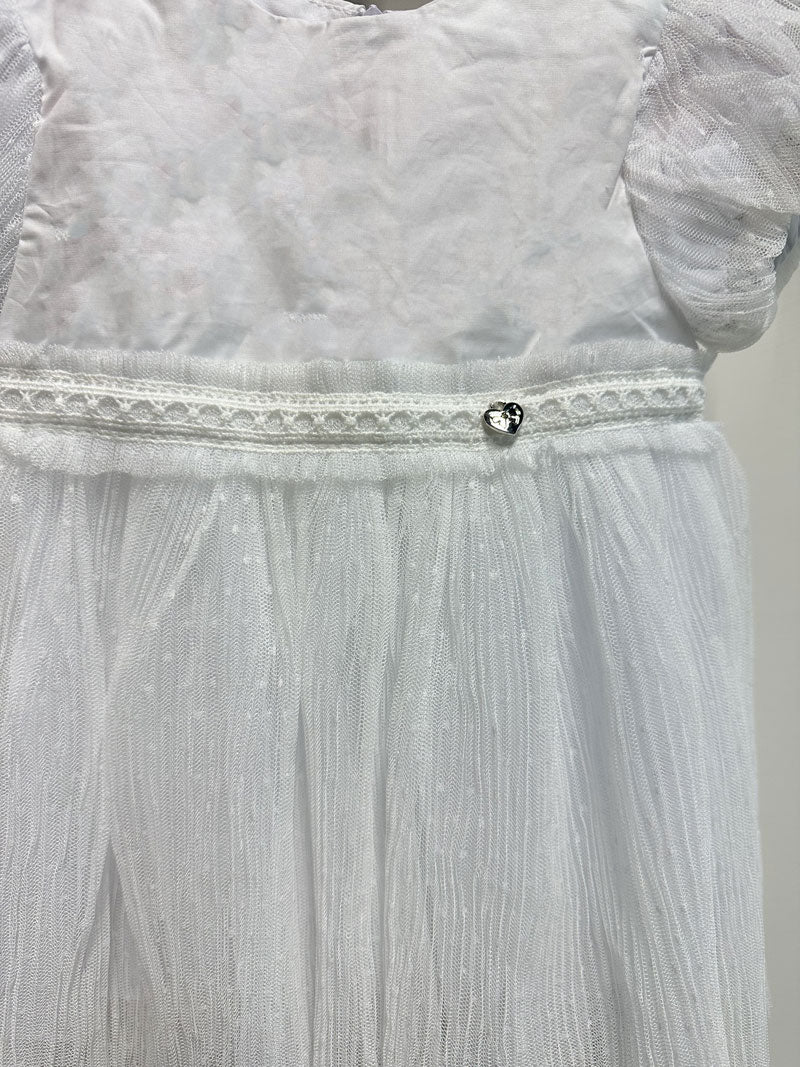 Abito Neonata Elegante Cuore bianco