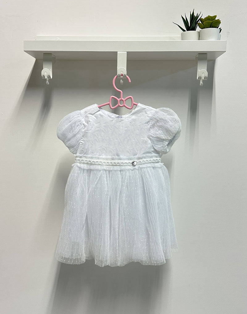 Abito Neonata Elegante Cuore bianco