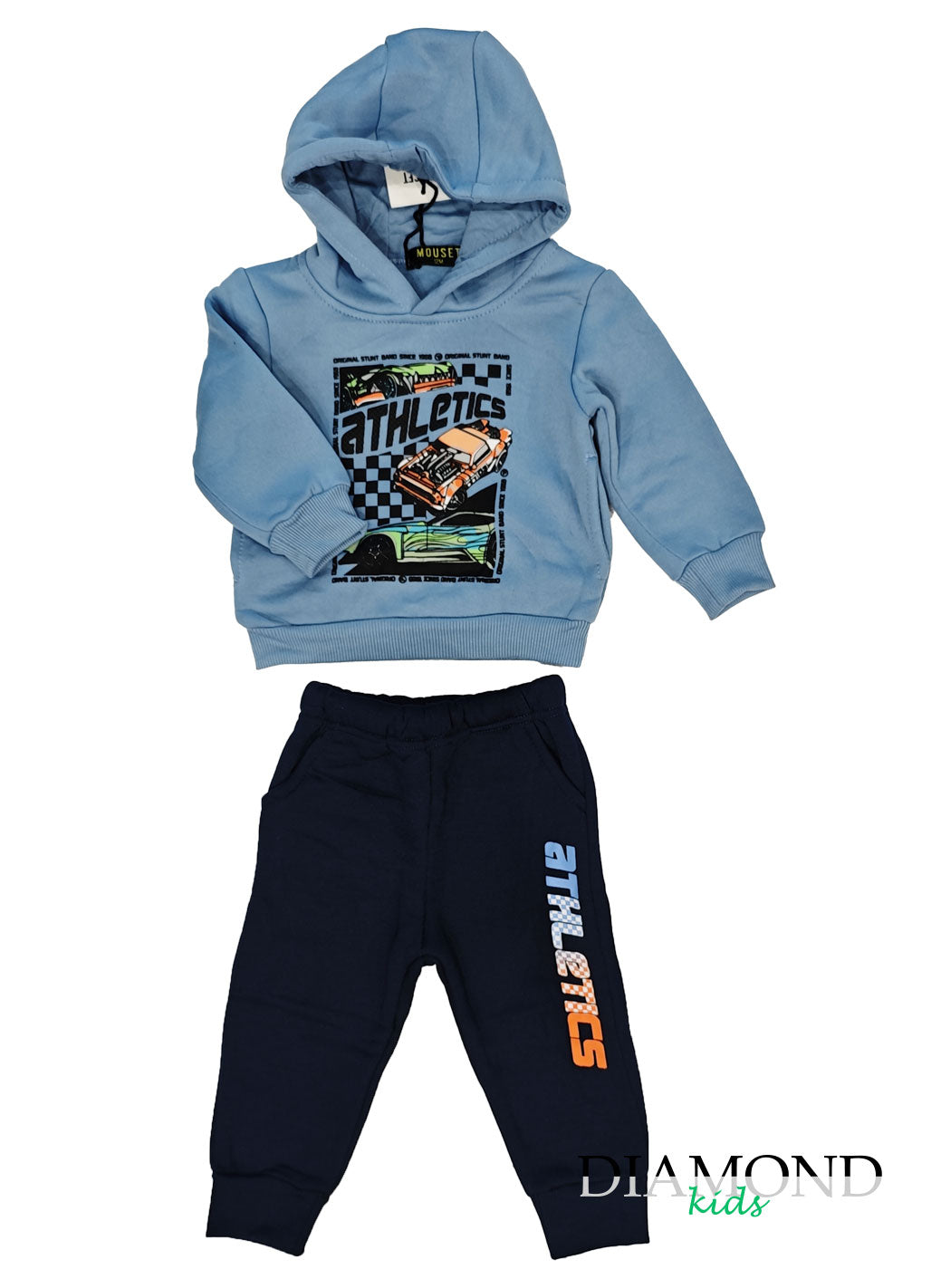 Completo Neonato Cars azzurro