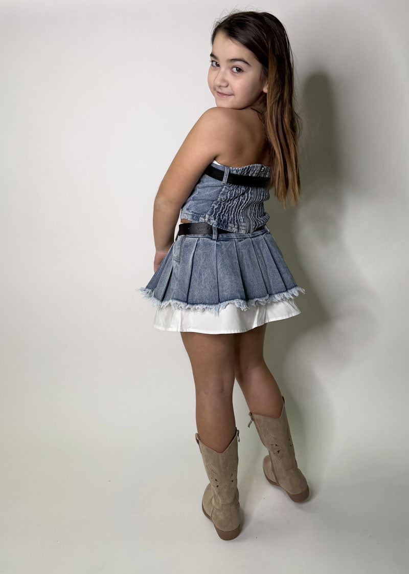 Completo Bambina Jeans Lady blu chiaro
