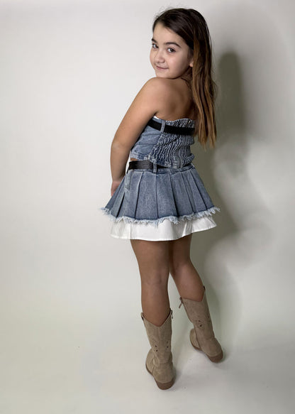 Completo Bambina Jeans Lady blu chiaro