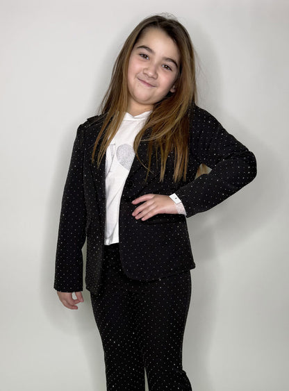 Completo Bambina Sparkling giacca nero