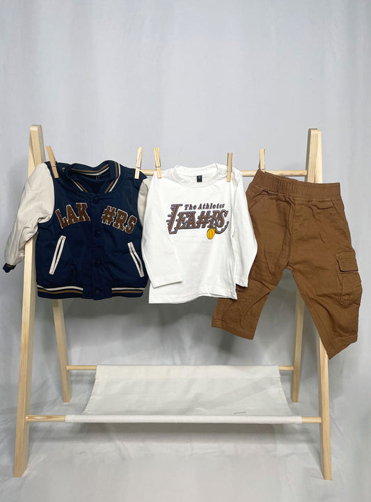 Lekers Baby Set with Blue Jacket
