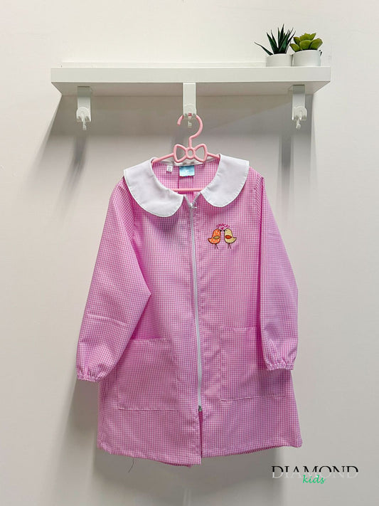 Grembiule Asilo Nazareno Gabrielli Smack rosa bianco