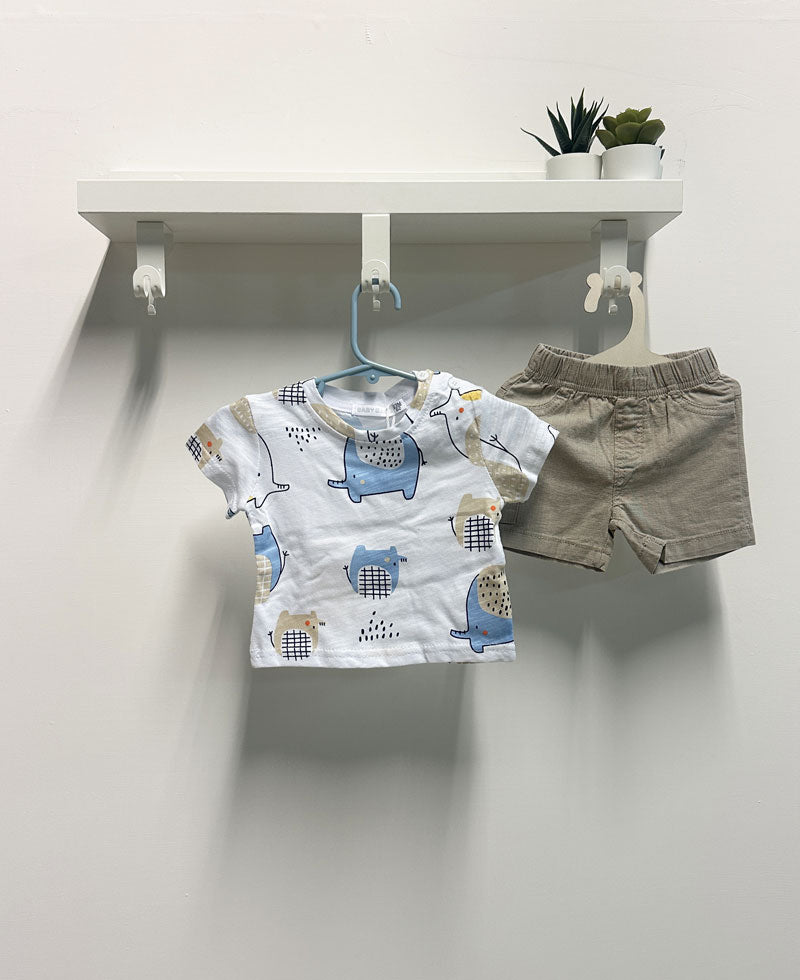 Completo Neonato Elefant beige