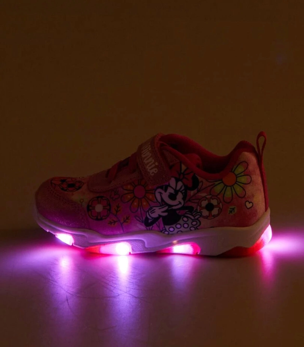 Sneakers bambina Minnie con luci led