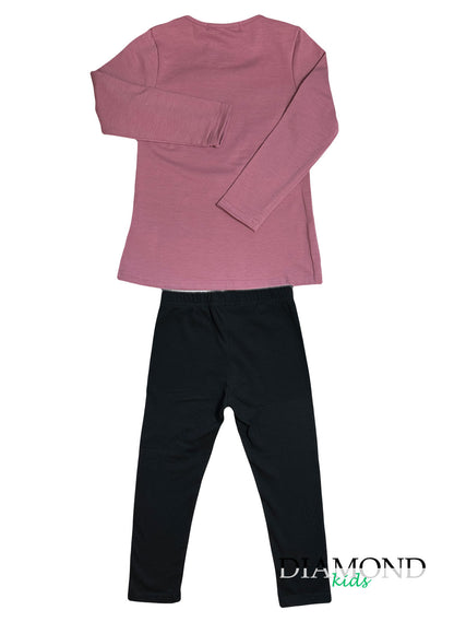 Completo Bambina Fiocchi strass cipolla