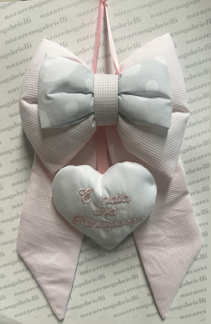 Fiocco Nascita Principessa piccolo rosa