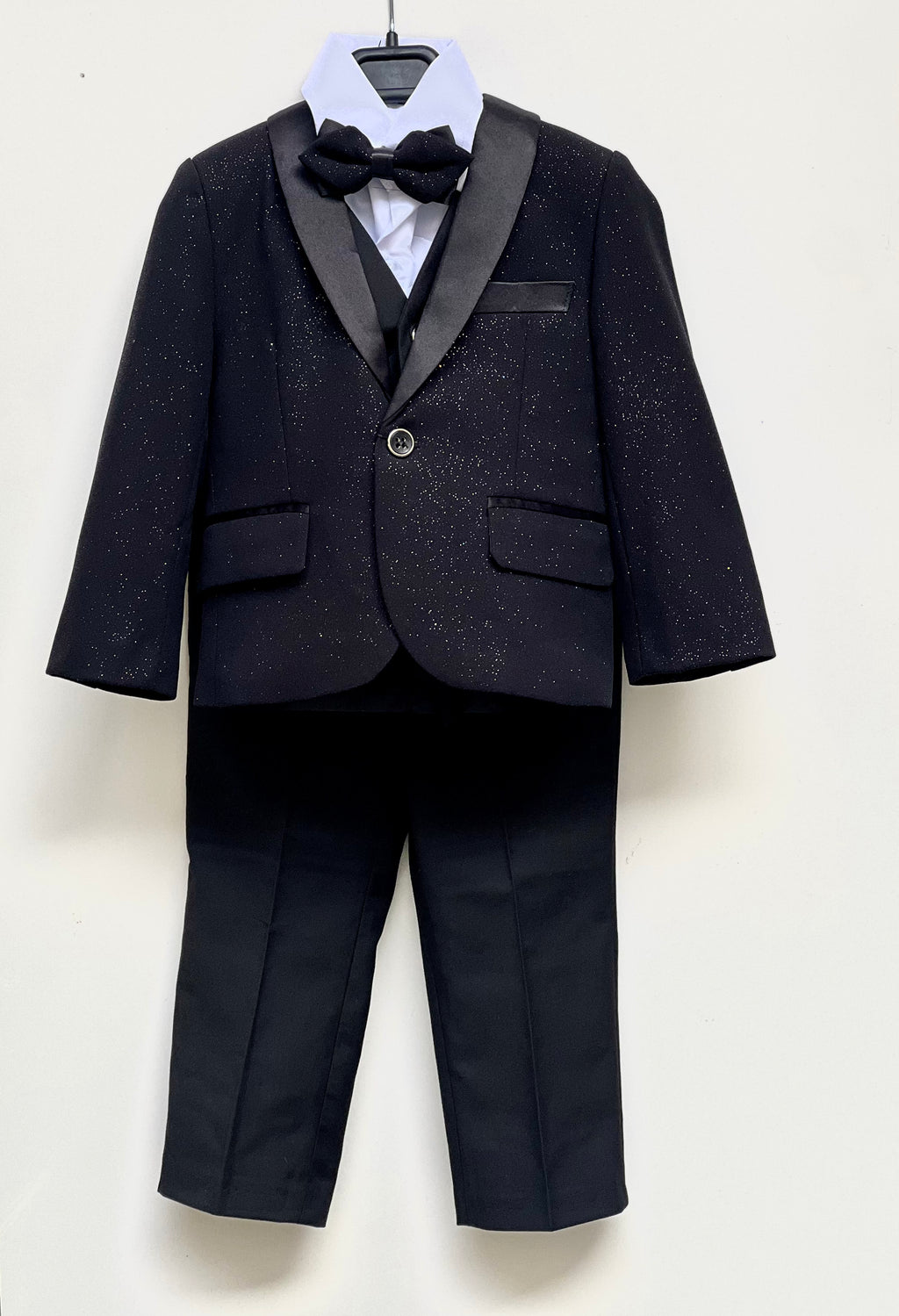 Complete children's suit glitter slim fit
