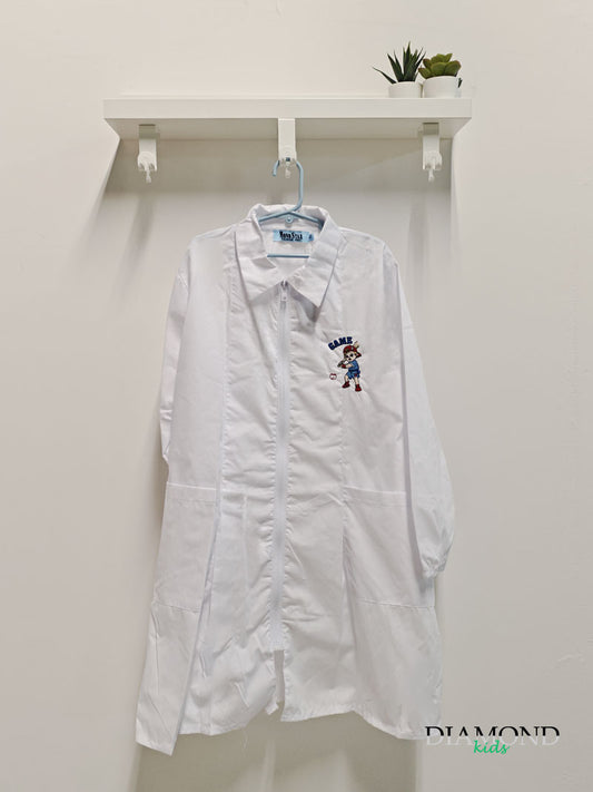 Grembiule Asilo Monostar Baseball bianco