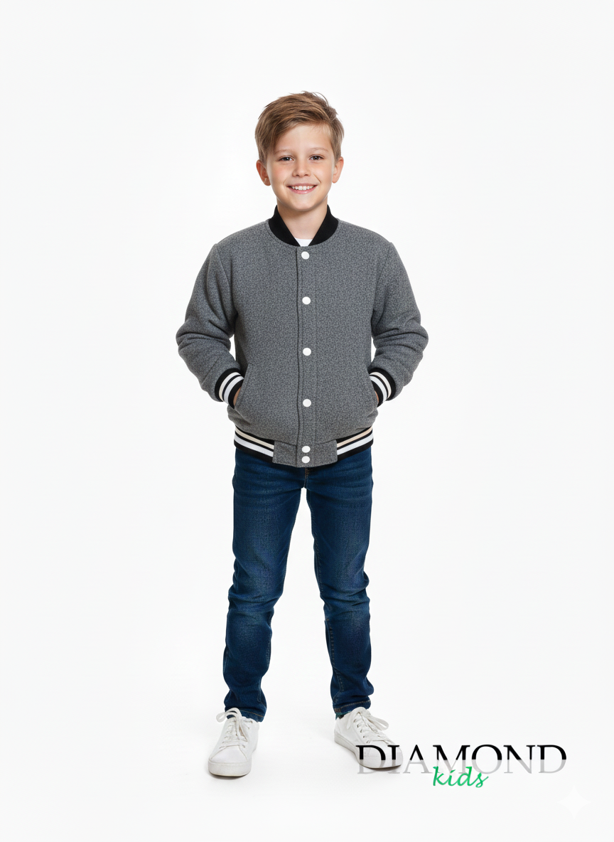 Giubbino Bambino panno grigio