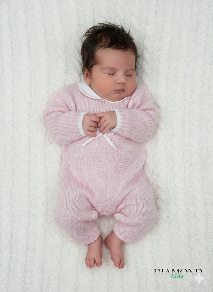 Tutina Neonato Orsetto Nazareno rosa