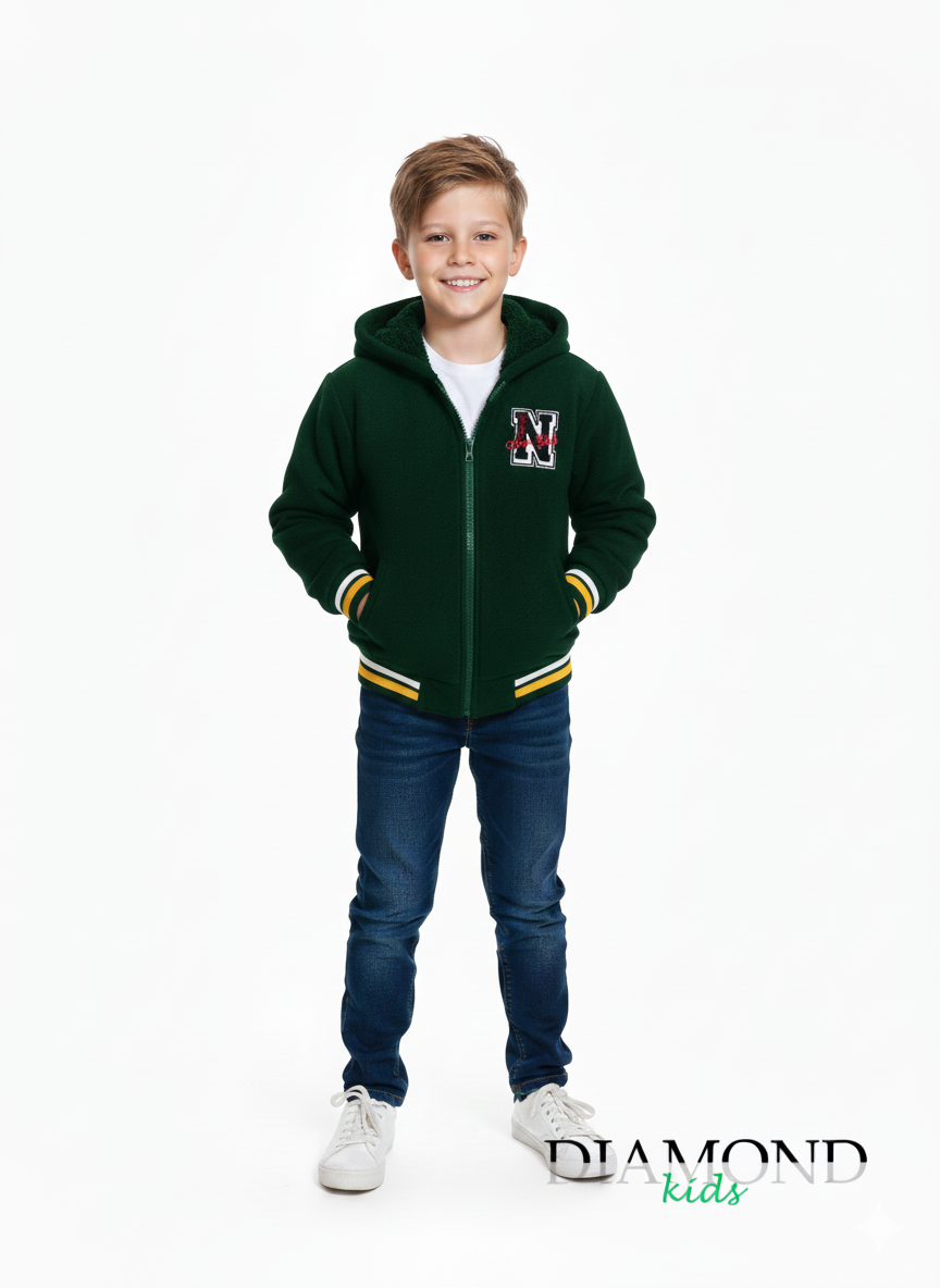 Felpa Bambino College verde