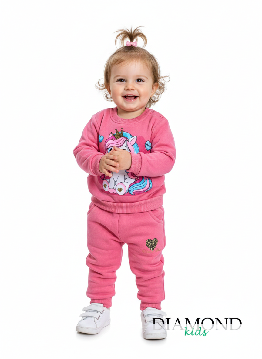 Completo Neonata Unicorn Rosa