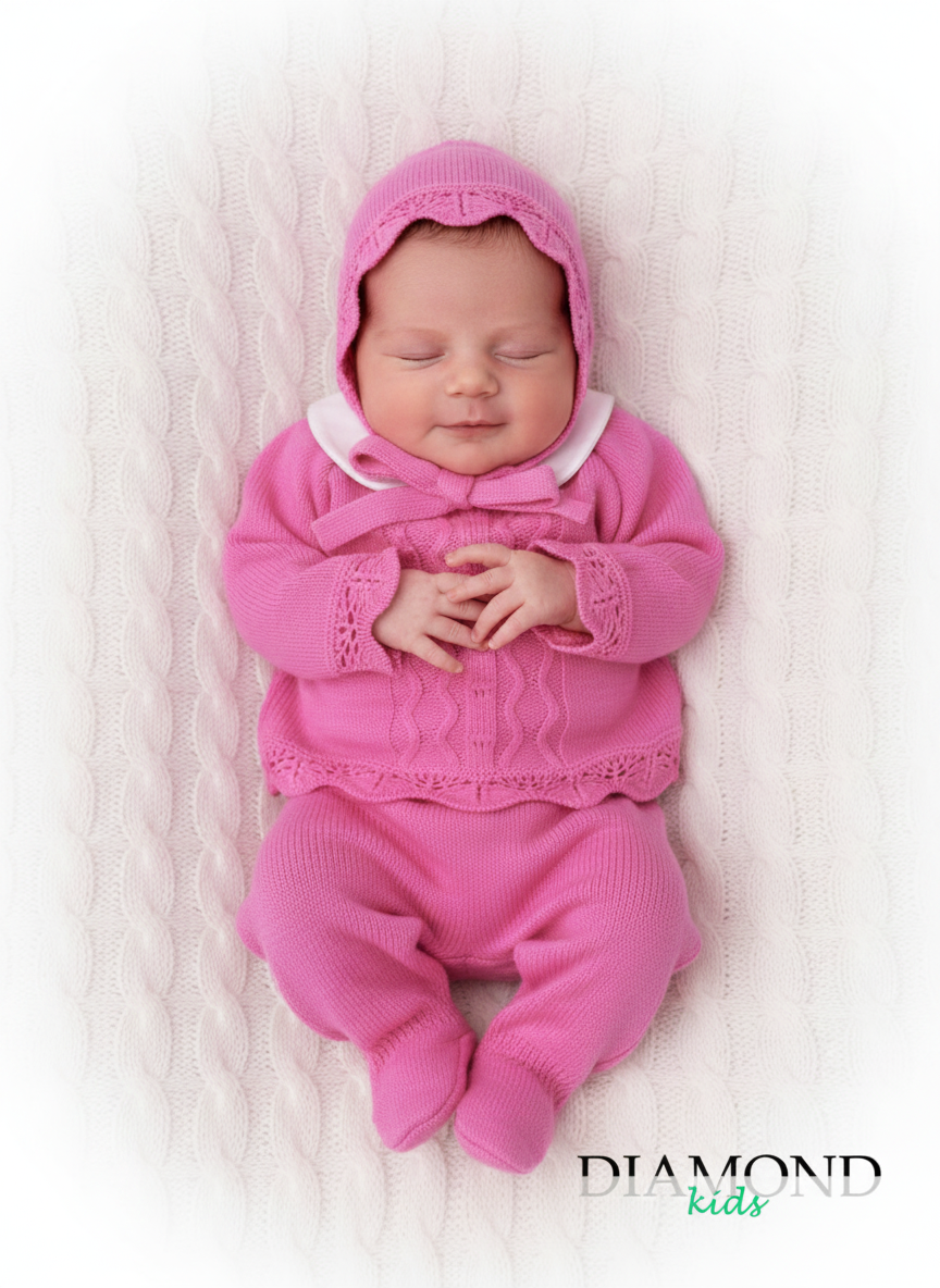 Completo Neonata Trama Fruit de ma Passion fucsia