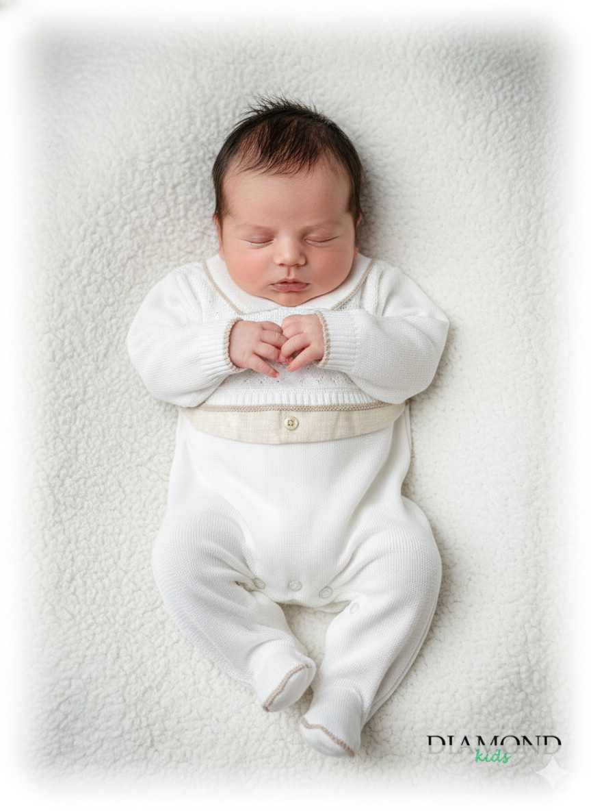 Tutina Neonato unisex ricamo.