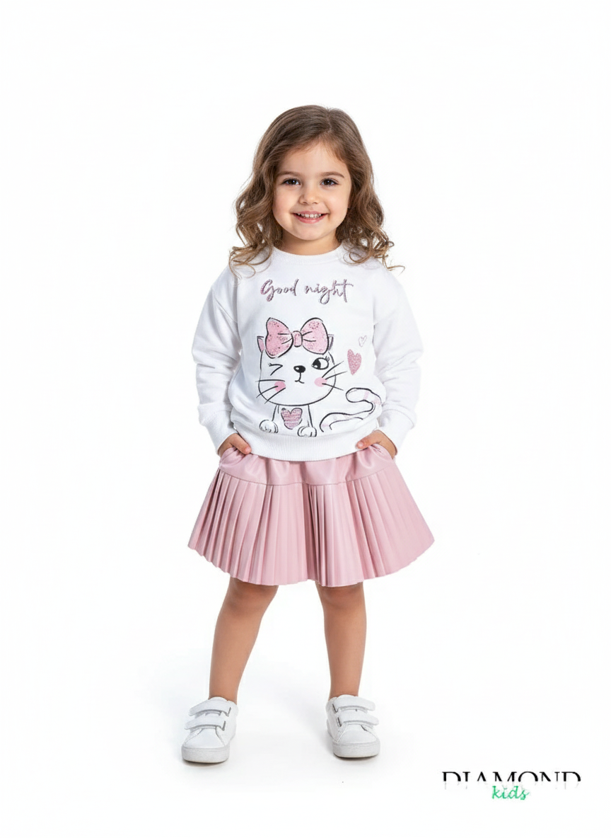 Completo Neonata Cat Bianco