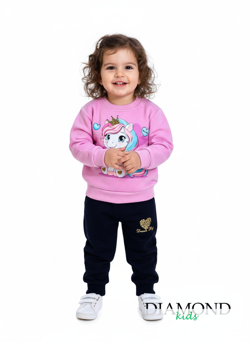 Completo Neonata Unicorn Lilla blu