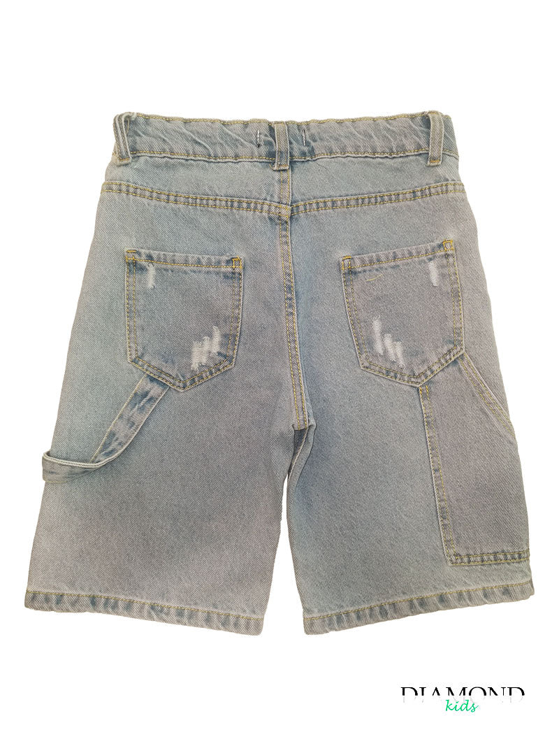 Bermuda Bambino Victor G denim chiaro