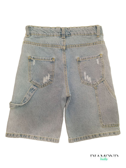 Bermuda Bambino Victor G denim chiaro