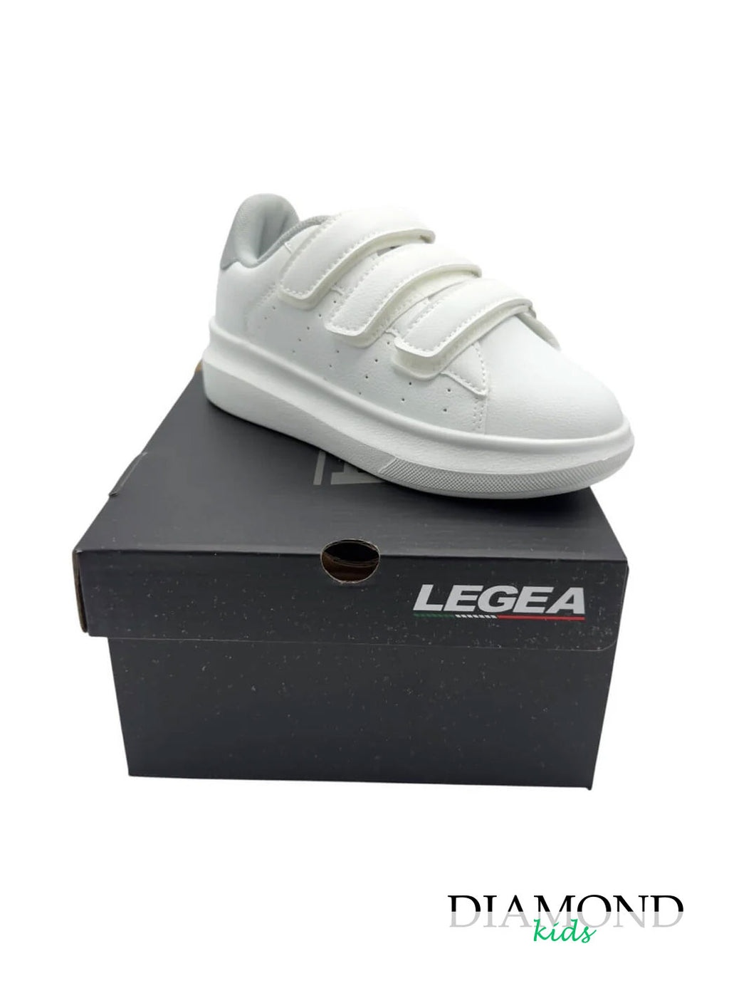 Sneakers Bambino Legea bianche e grigie