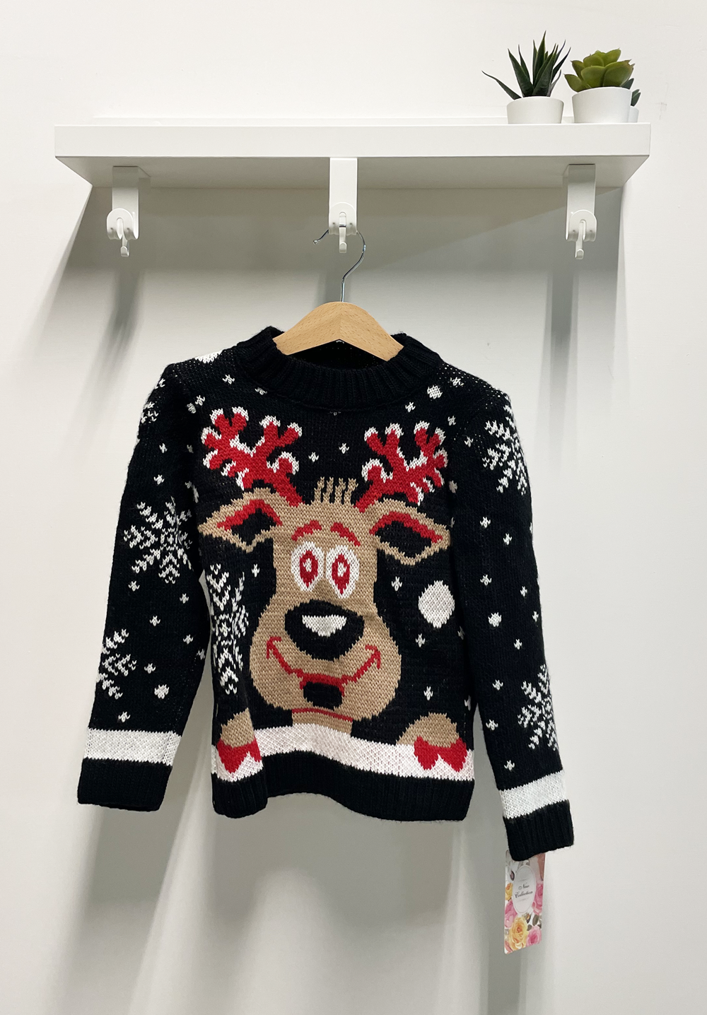 Maglioncino Bambino renna nero