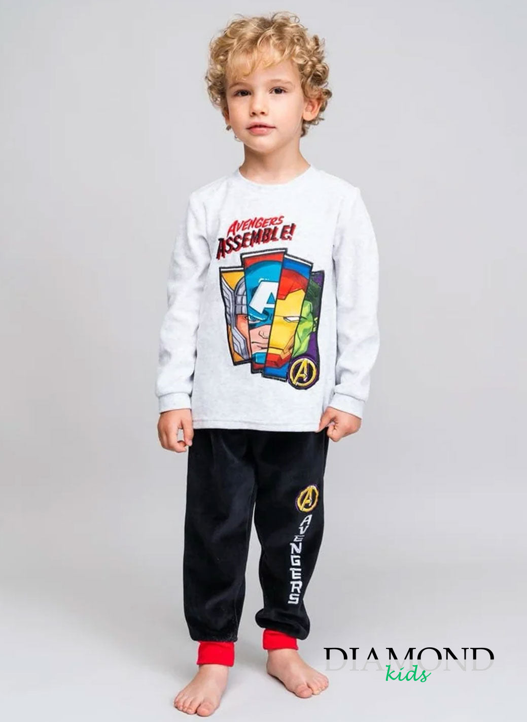 Pigiama Bambino Avengers ciniglia bianco