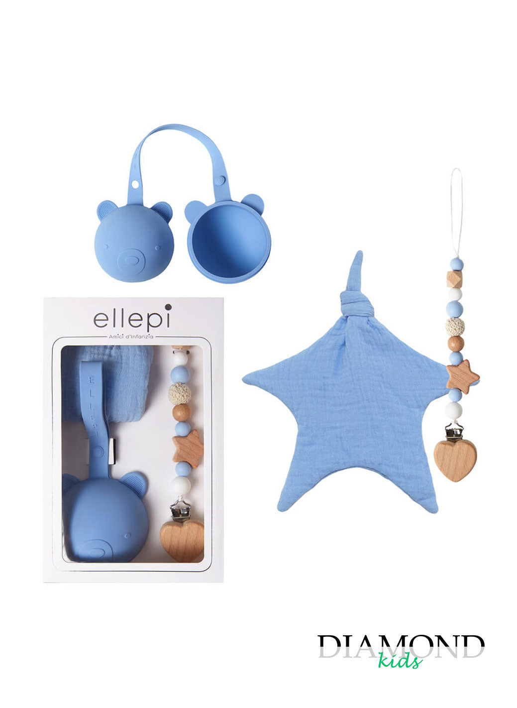 Set Neonato Orso azzurro