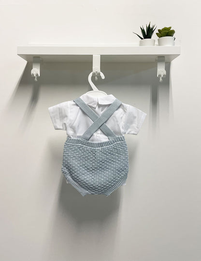Newborn Baby Romper Set Embroidered Knitted Romper