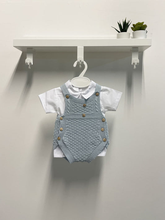 Newborn Baby Romper Set Embroidered Knitted Romper