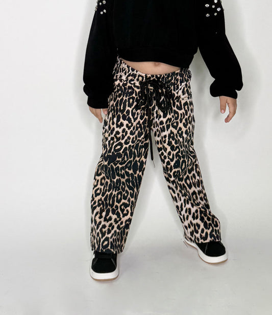 Jeans Neonata animalier largo