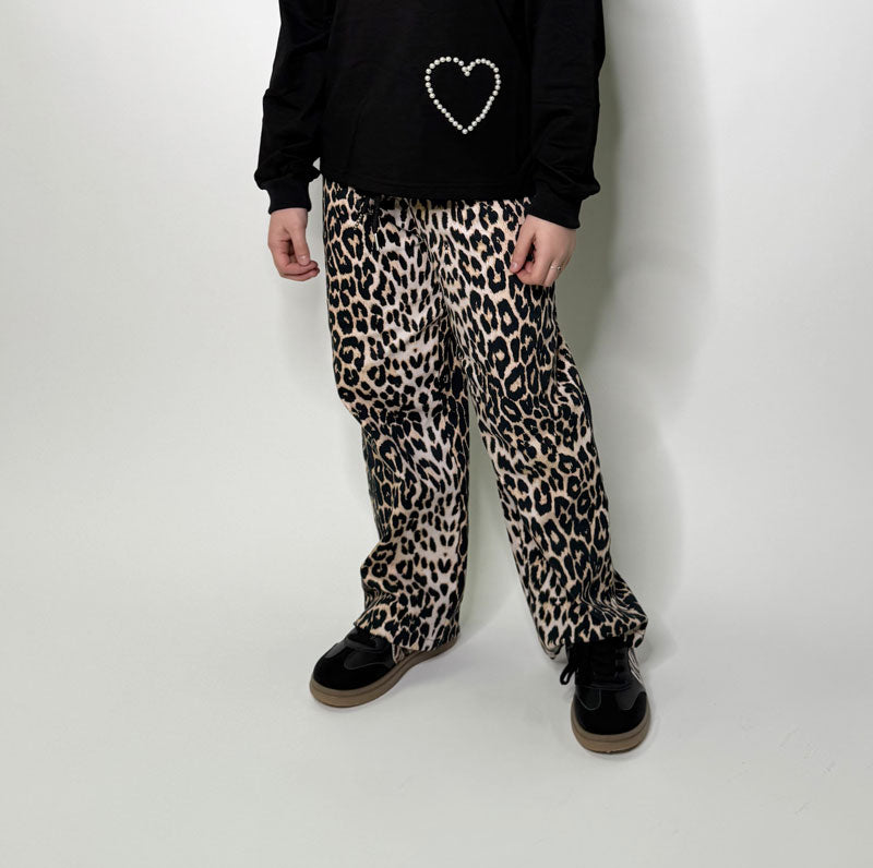 Jeans Bambina animalier largo
